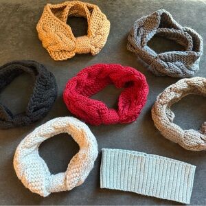 Universal Thread Gray Knit Headband Cable Knit Ear Muffs